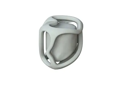 SciFi Shape Object Low Poly 116 Low-poly 3D model