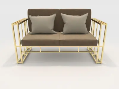 Sofa 2 Seater 19 3D model