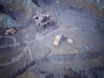 Wooden Shack  250 Assets Low-poly 3D model