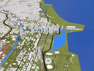 CHICAGO CITY 3D model