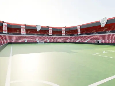 AS Nancy Lorraine Football Stadium Low-poly 3D model