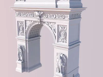 Washington Square Arch 3D print model