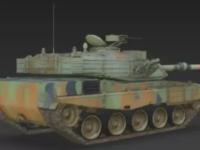 Battle Tank 3D print model 3D print model