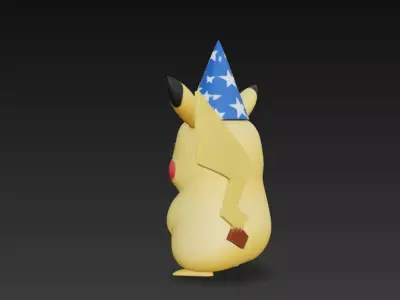 figura rata amarilla magica  3D print model