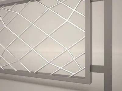 Free Architectural Fence 02 Free 3D model
