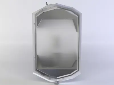 Grey lamp Low-poly 3D model