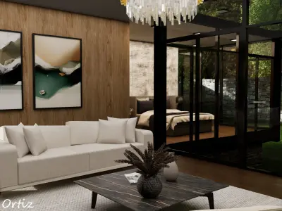 CASA MODERNA - MODELO 3D COMPLETO - INTERIOR Y EXTERIOR 3D print model