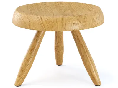 Tabouret Berger by Charlotte Perriand  Low-poly 3D model