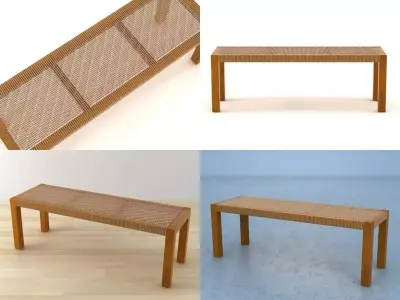 Trama bench 3D model