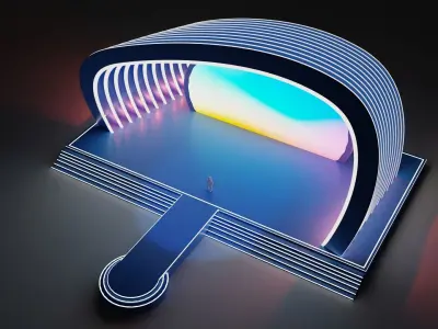 Entertainment Concert or Award Event Stage 3D model 3D model