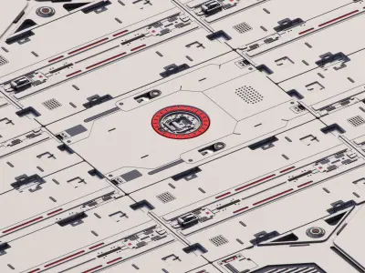 Mech Warrior Hard Surface Kitbash 6 of 20 3D model