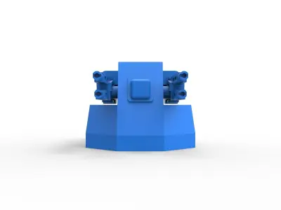 Turret gun Scale 1 to 25 3D print model