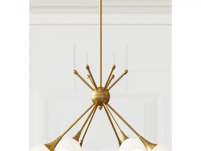 Kovacs 6 Light 1 Tier Chandelier  3D model