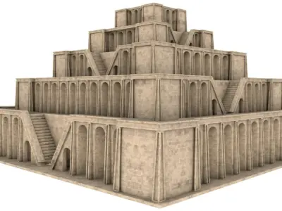 Ancient Babylon Building 3D model