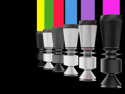 Yellow Laser Sword 3D model