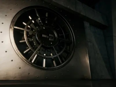 Real World Door Set - UE4 Low-poly 3D model