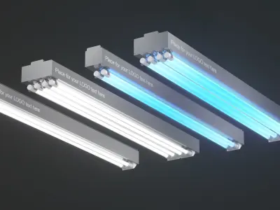 Disinfection Fluorescent  Germicidal UV Lamps  3D model