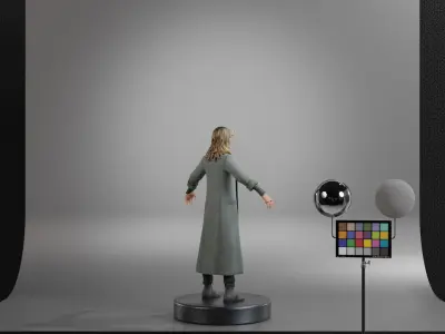 Sylvie Laufeydottir Low-poly 3D model