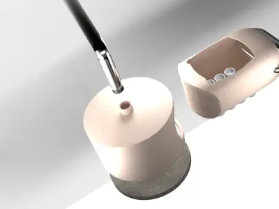 Shower head filter 3D model