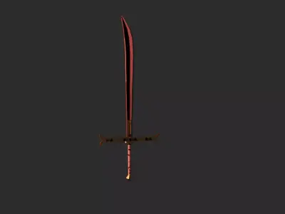 mihawk sword YOUR FROM ONEPICES Low-poly 3D model
