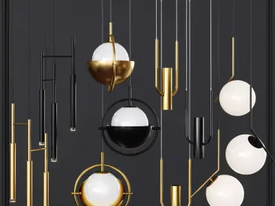 Pendant set 014 3D model