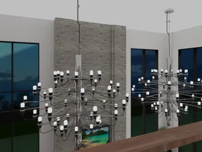 Large Chandeliers Modern and Design 3D model