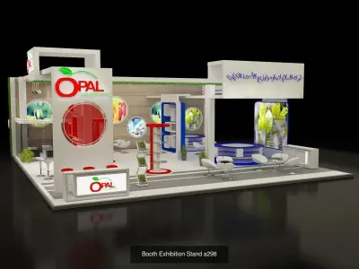Booth Exhibition Stand G29 3D Model Pack