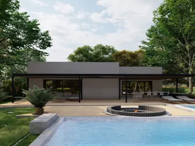 3D Exterior Scene 3D model design garden and landscape 3D 3D model purchase