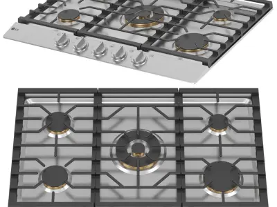 LG kitchen appliance collection 3D model