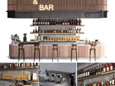 CAFE BAR NO7  A 3D model