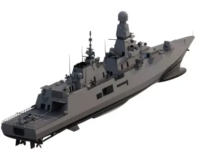 Spanish navy mutlirole frigate 3D model