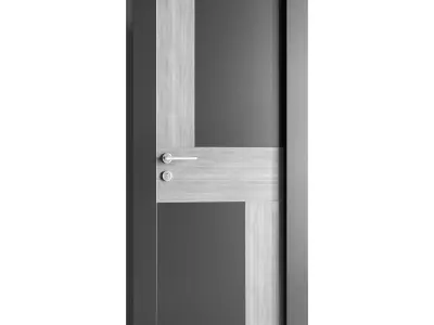 Modern entrance door 015 3D model