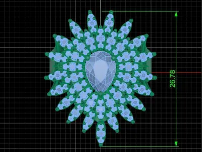 Jewelry ring 177 3D print model