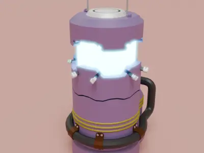 Lantern that glows when pulled 3D model