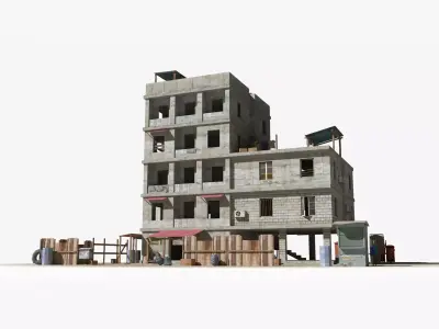 Slum X13 Low-poly 3D model purchase