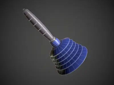 Sink Plumger Low-poly 3D model