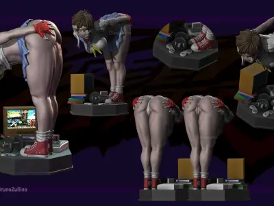 Sakura Street Fighter miniature adult version 3D print model