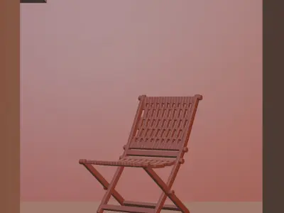 Wooden Chair - 1 of 7 3D model