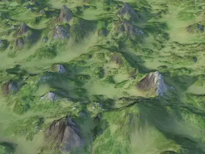 Landcape 139 Low-poly 3D model