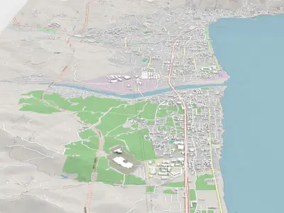 Cityscape Ordu Turkye 3D model