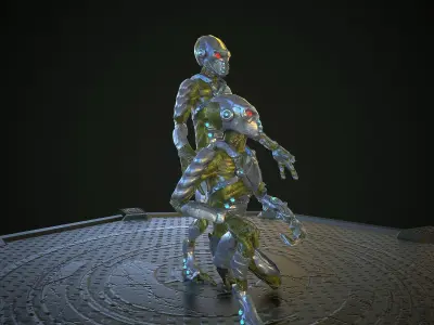 Alien Lowpoly rigged Low-poly 3D model