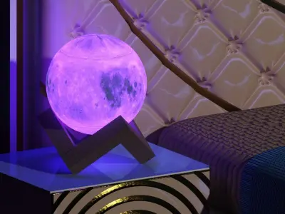 moon table light Free 3D model