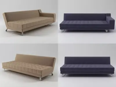 3-Seat Sofa Free 3D model