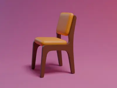 Stylized chair 3D model