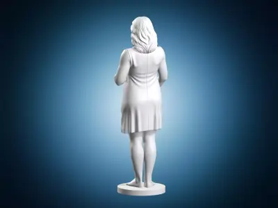 Pregnant Woman Figurine 3D print model
