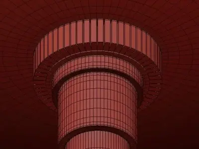 Nessa Round Chandelier 3D model