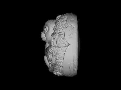 Monkey in Egg Model -3d STL Print Model 3D print model