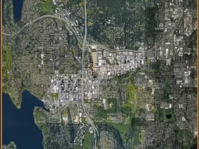 Seattle city map 2021 latest 3D model