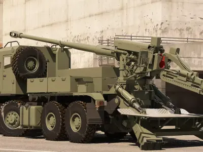 Bogdana Howitzer ver 3 3D model