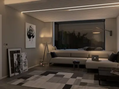 Living Room 3D model